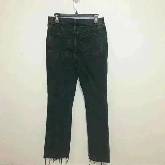 Abercrombie and Fitch 70s Ultra High Rise Vintage Flare Jeans Raw Hem Sz 8/29 L - Picture 5 of 11